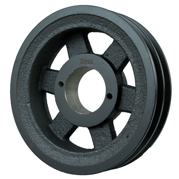 Cast Iron 4L, A Belt Cross 5.95 in OD 2 Grooves Sheave